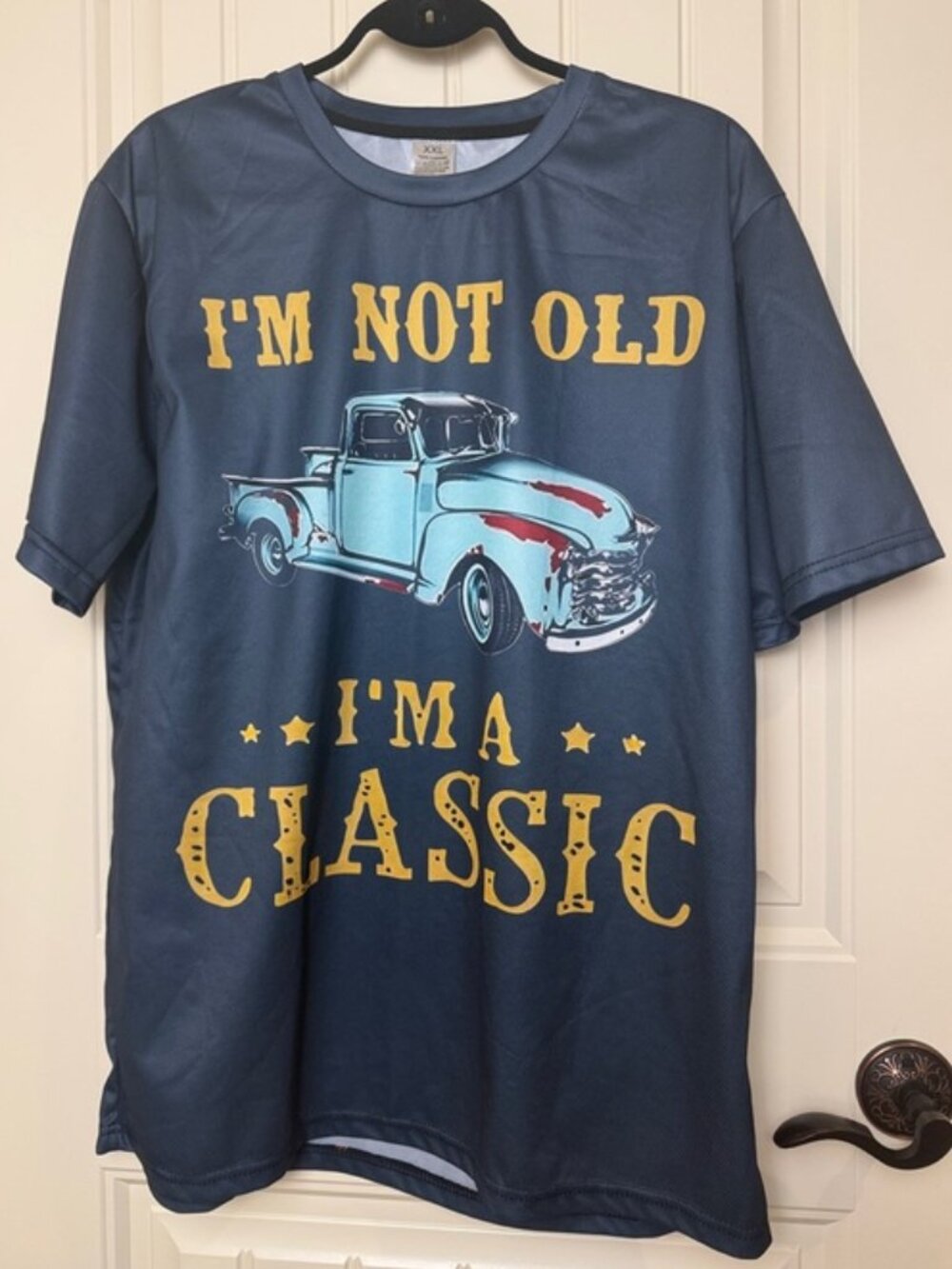 Navy Graphic Tee "I'm Not Old I'm a Classic"